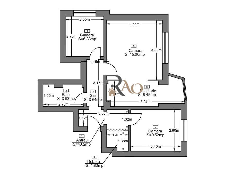 🌟Cochet, modern și complet utilat – 3 camere, parcare + boxă, zona Mănăștur!🌟
