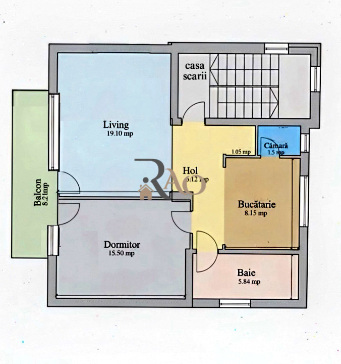 Apartament 2 camere Pet-Friendly | Parcare|A.C| Balcon panoramic | Borhanci