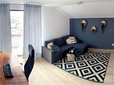 Apartament 2 camere Pet-Friendly | Parcare|A.C| Balcon panoramic | Borhanci